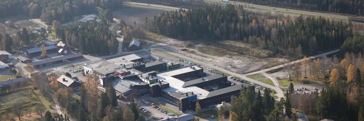 Flygbild över Campus Kungsgården i Vasa